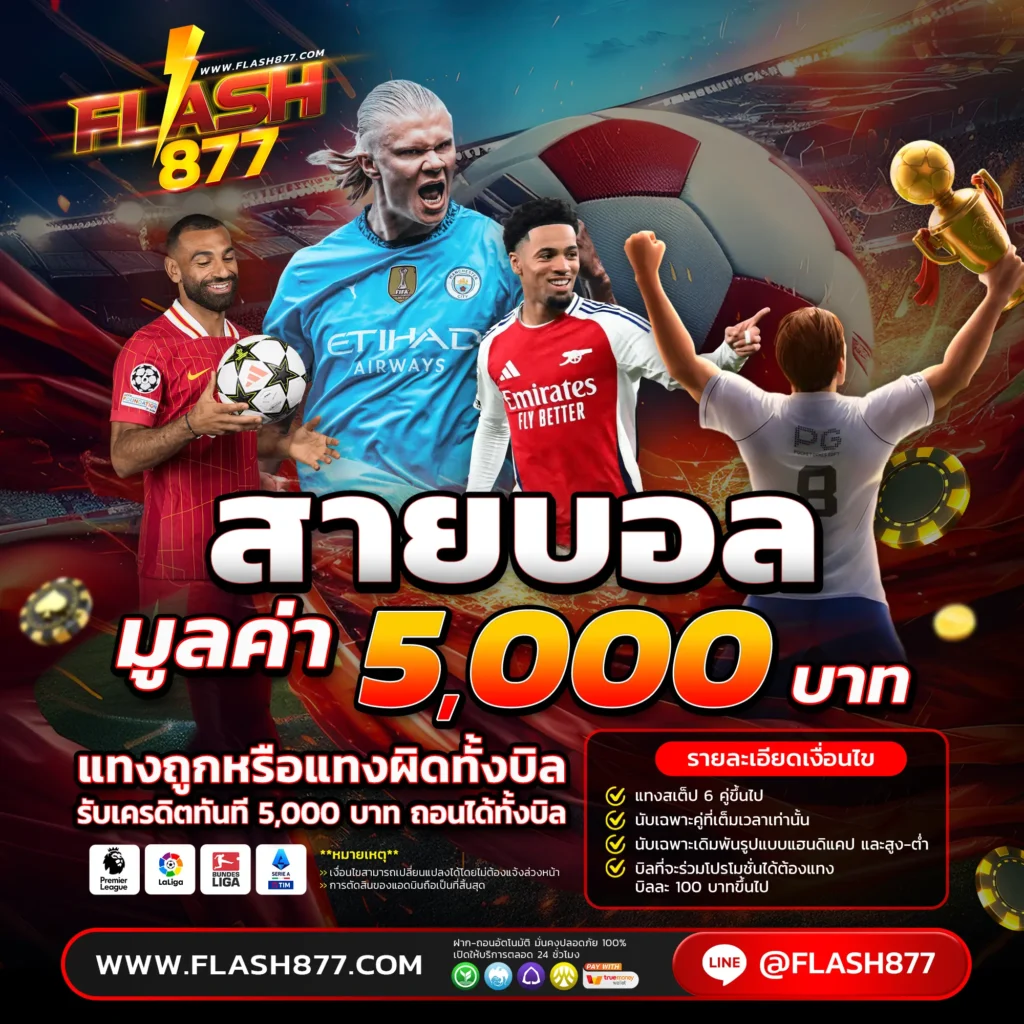 โปรโมชั่น FLASH877 สายบอล